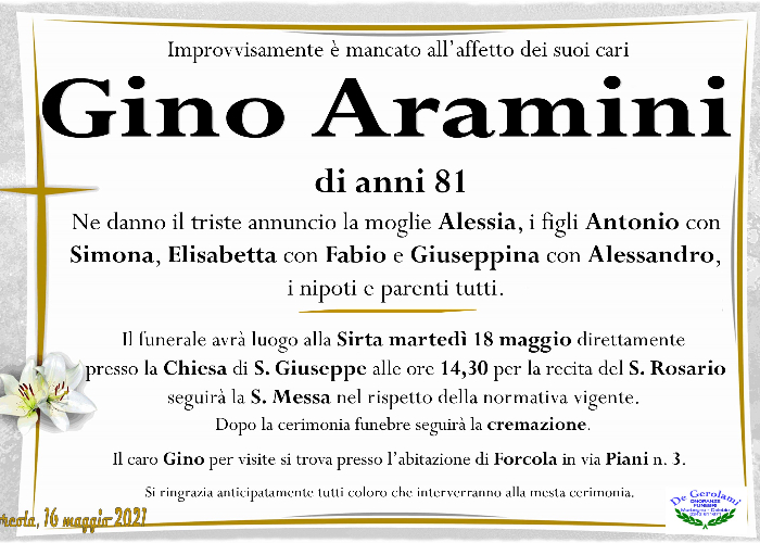 Aramini Gino: Immagine Elenchi