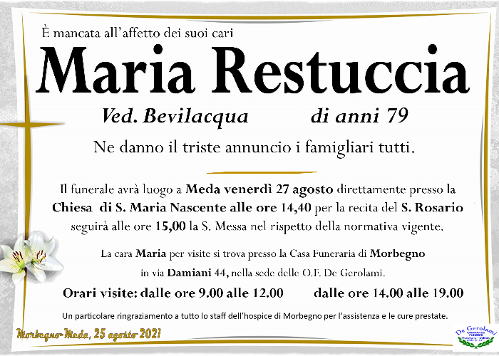 Restuccia Maria: Immagine Elenchi