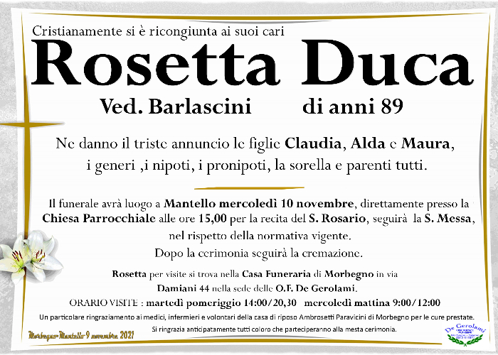 Duca Rosetta: Immagine Elenchi