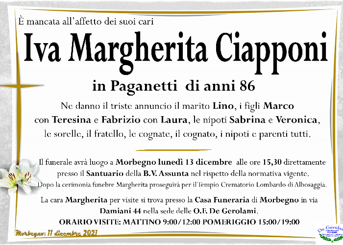 Ciapponi Iva Margherita: Immagine Elenchi