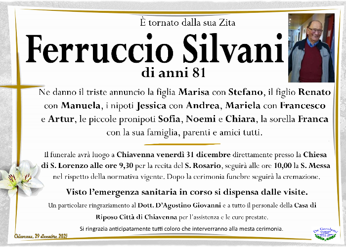 Silvani Ferruccio: Immagine Elenchi