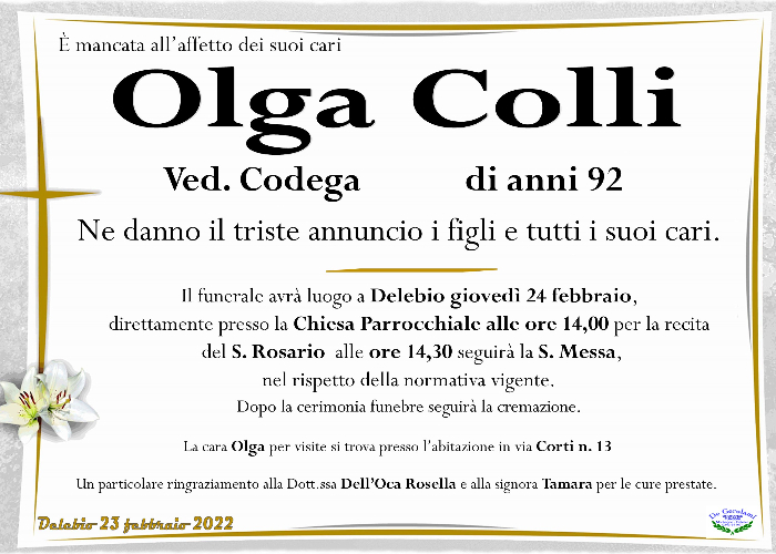 Colli Olga: Immagine Elenchi