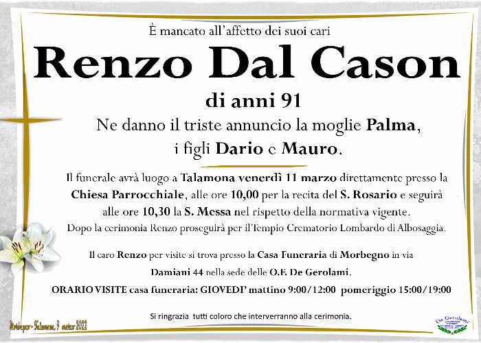 Dal Cason Renzo: Immagine Elenchi