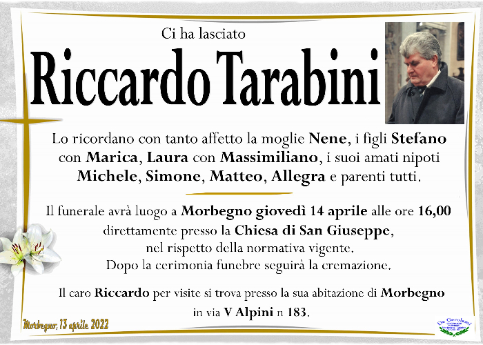 Tarabini Riccardo: Immagine Elenchi