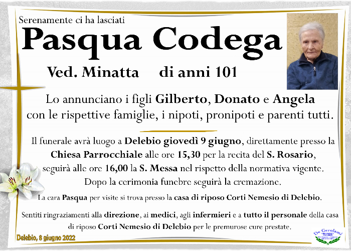 Pasqua Codega: Immagine Elenchi