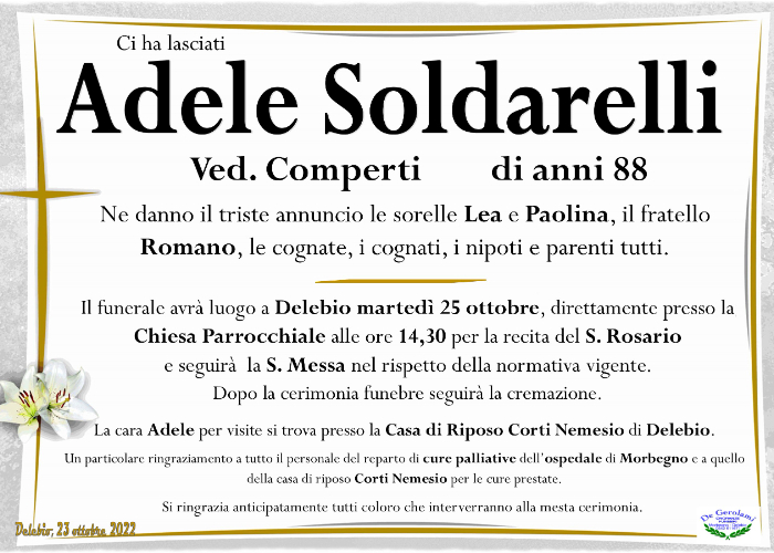 Soldarelli Adele: Immagine Elenchi