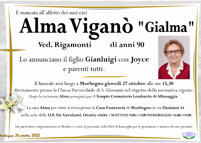 Viganò Alma: Immagine Elenchi