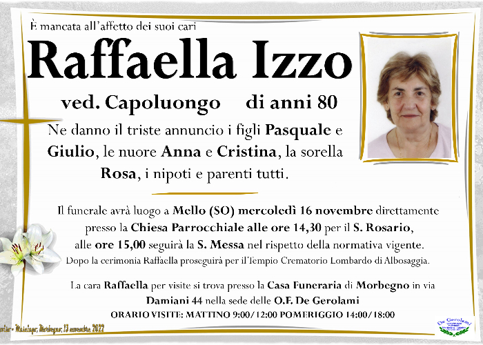 Izzo Raffaella: Immagine Elenchi
