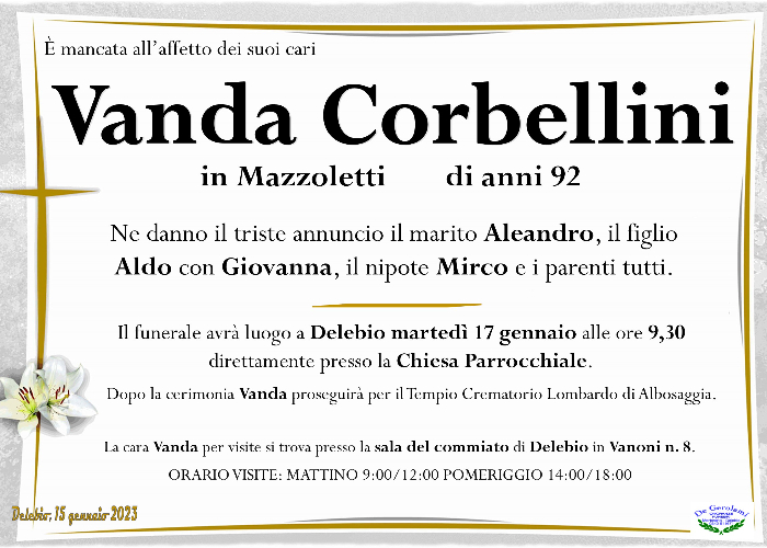 Corbellini Vanda: Immagine Elenchi
