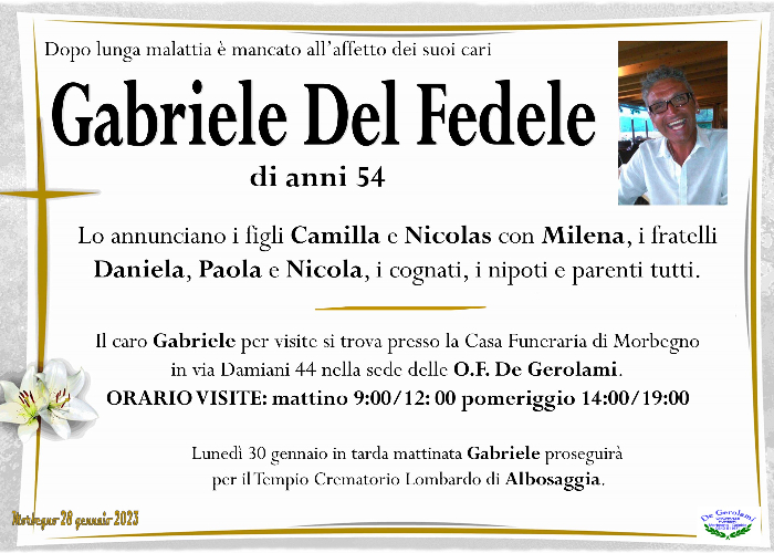 Gabriele Del Fedele: Immagine Elenchi