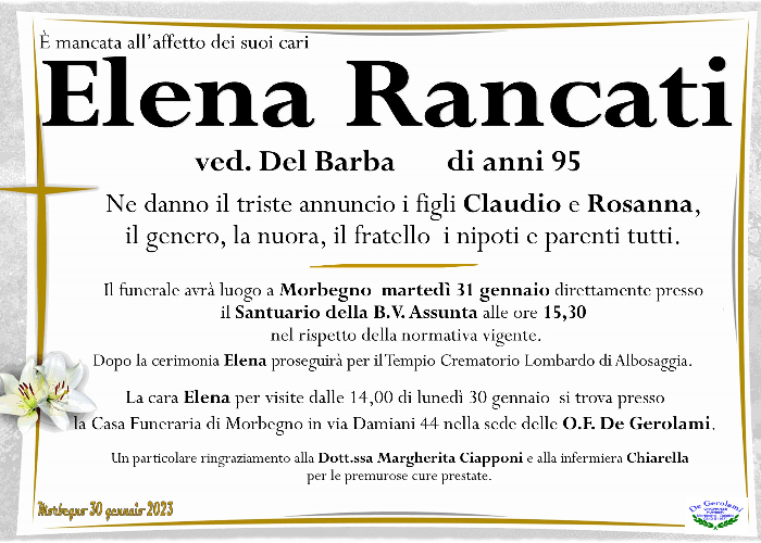 Rancati Elena: Immagine Elenchi