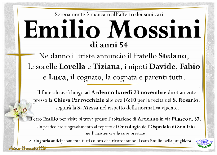 Mossini Emilio: Immagine Elenchi