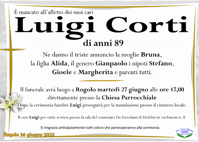 Corti Luigi: Immagine Elenchi