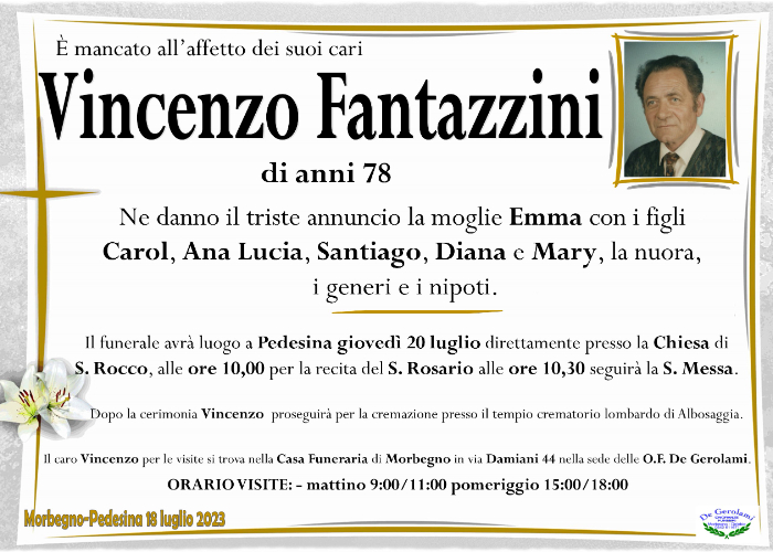 Fantazzini Vincenzo: Immagine Elenchi