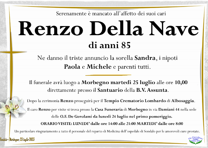 Della Nave Renzo: Immagine Elenchi