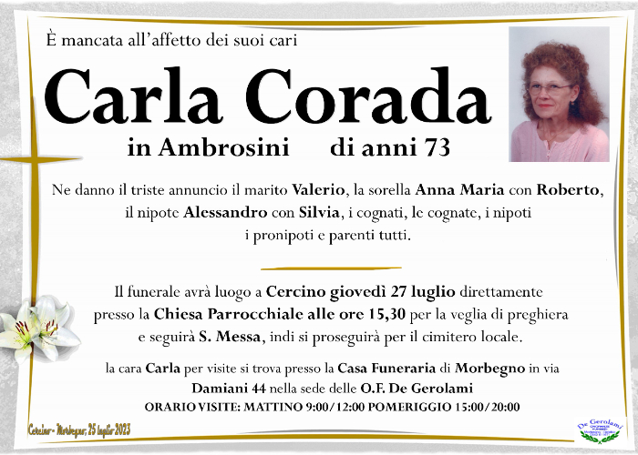 Corada Carla: Immagine Elenchi