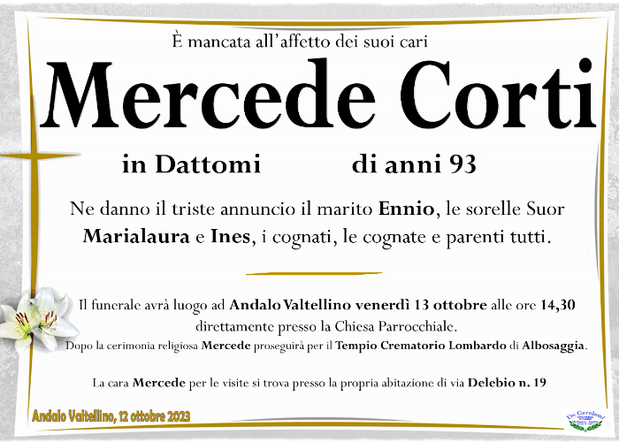 Mercede Corti: Immagine Elenchi