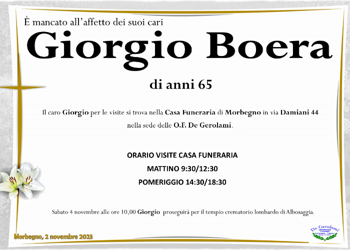 Giorgio Boera: Immagine Elenchi