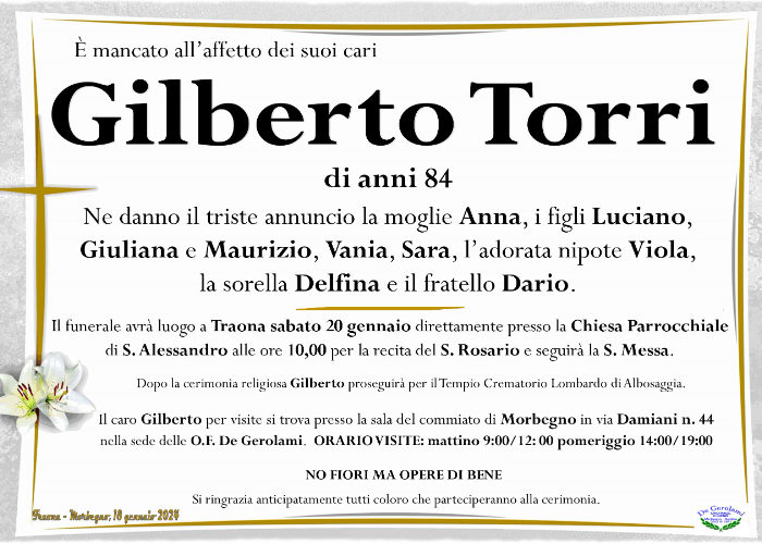 Gilberto Torri: Immagine Elenchi