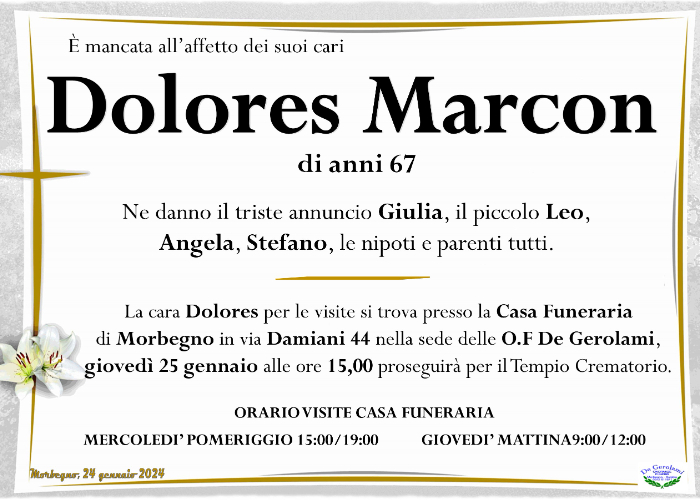 Marcon Dolores: Immagine Elenchi