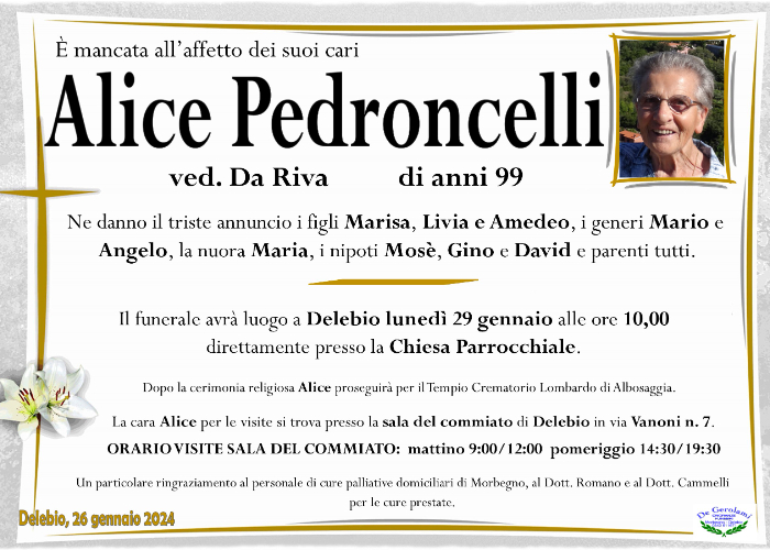 Pedroncelli Alice: Immagine Elenchi