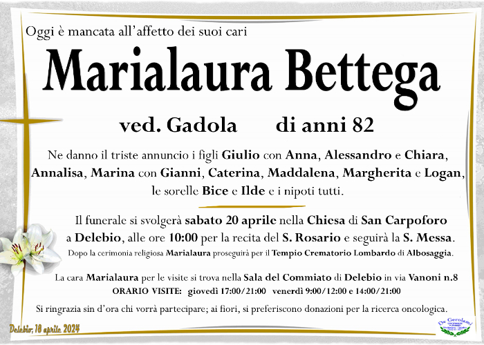 Bettega Marialaura: Immagine Elenchi