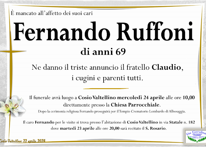 Ruffoni Fernando: Immagine Elenchi