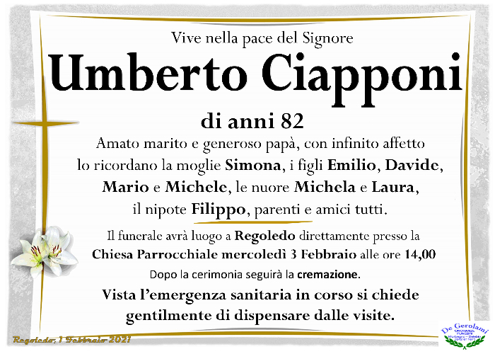 Ciapponi Umberto: Immagine Elenchi