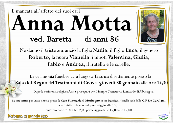 Anna Motta: Immagine Elenchi