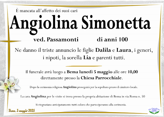 Angiolina Simonetta: Immagine Elenchi