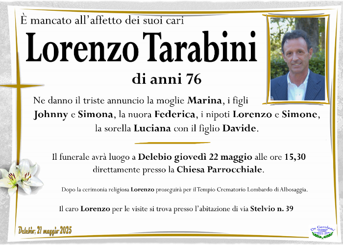Tarabini Lorenzo: Immagine Elenchi