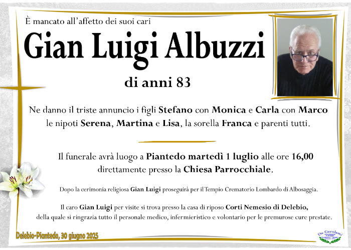 Gian Luigi Albuzzi: Immagine Elenchi