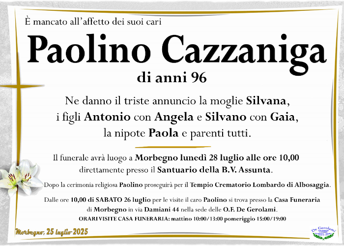 Cazzaniga Paolino: Immagine Elenchi