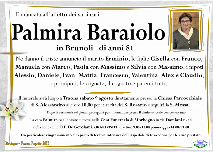 Palmira Baraiolo: Immagine Elenchi