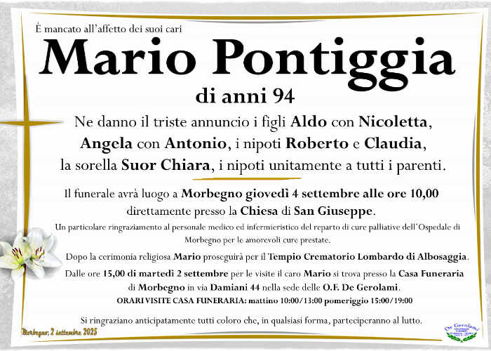 Pontiggia Mario: Immagine Elenchi