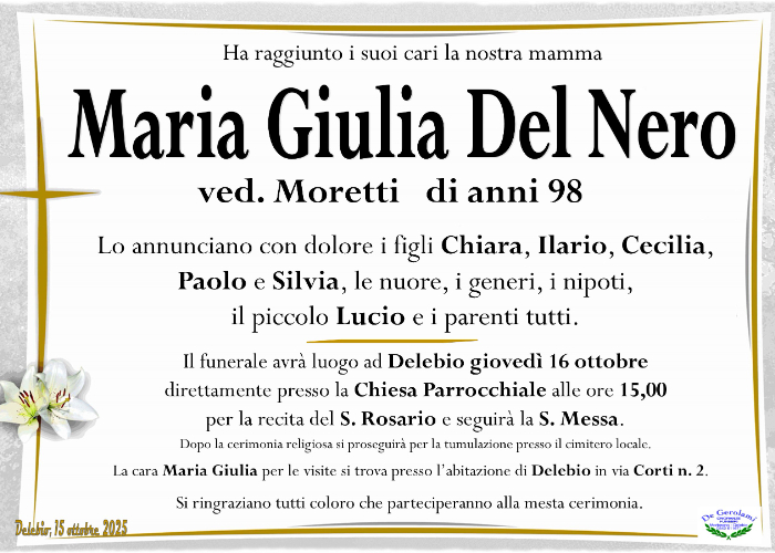 Del Nero Maria Giulia: Immagine Elenchi
