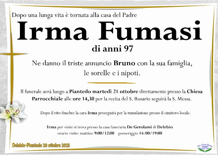 Fumasi Irma: Immagine Elenchi