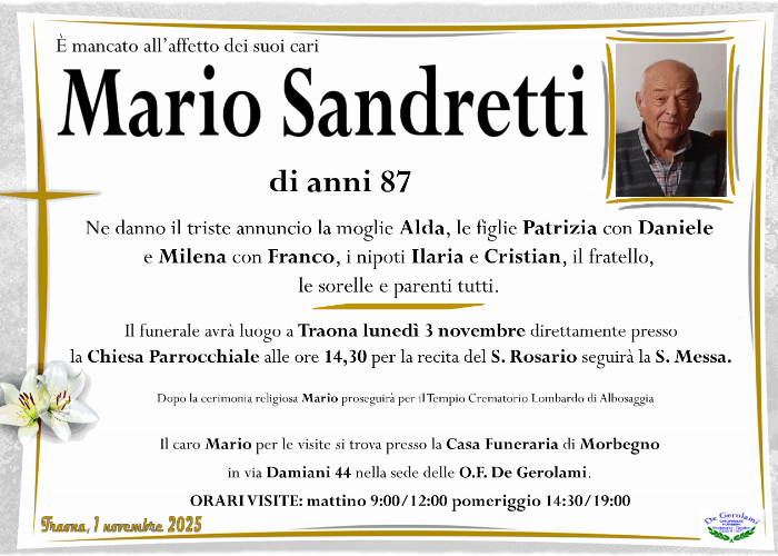 Mario Sandretti: Immagine Elenchi