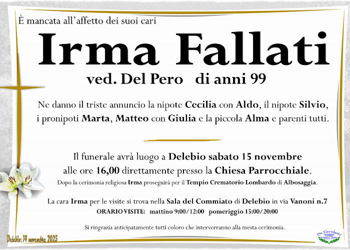 Fallati Irma: Immagine Elenchi