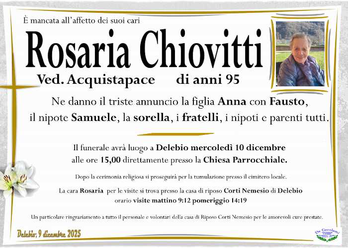Chiovitti Rosaria: Immagine Elenchi