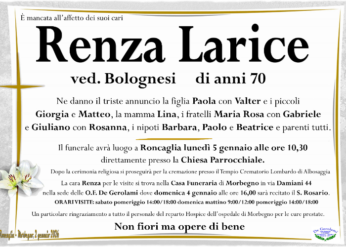 Larice Renza: Immagine Elenchi