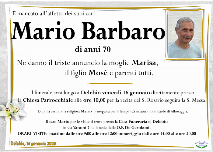 Barbaro Mario: Immagine Elenchi