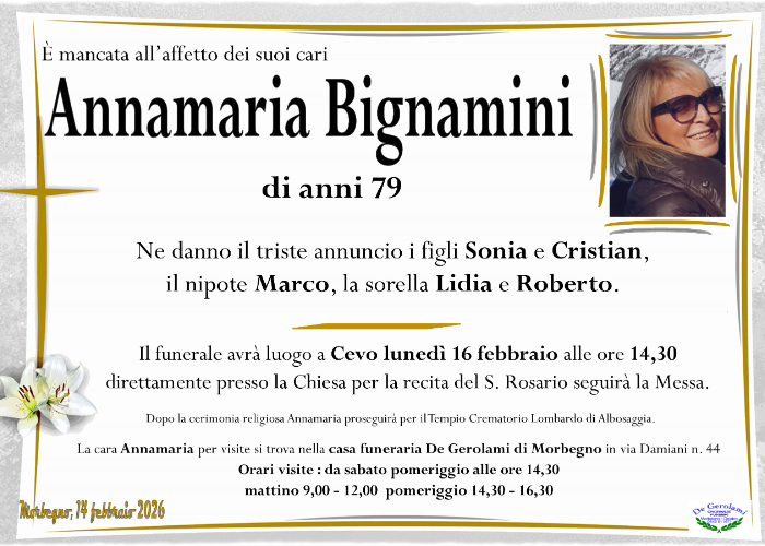 Annamaria Bignamini: Immagine Elenchi