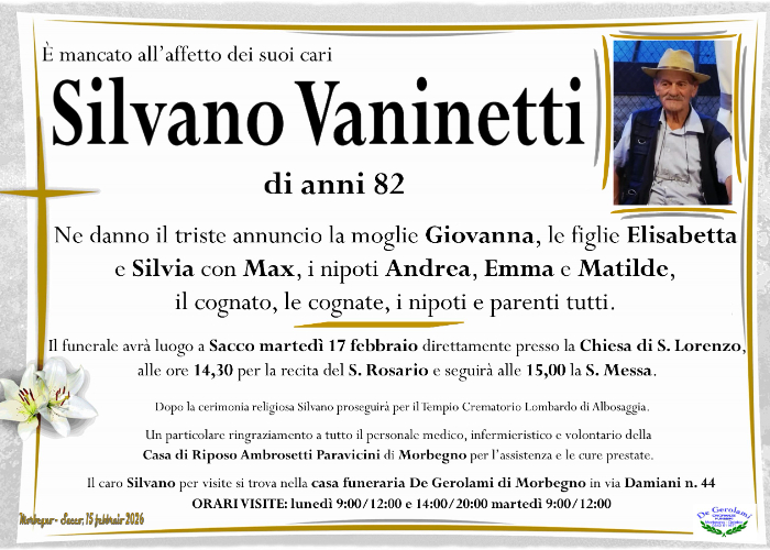 Vaninetti Silvano: Immagine Elenchi