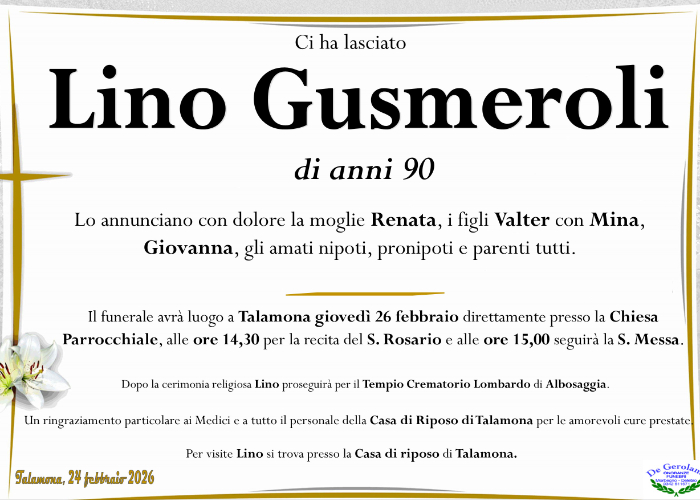 Lino Gusmeroli: Immagine Elenchi