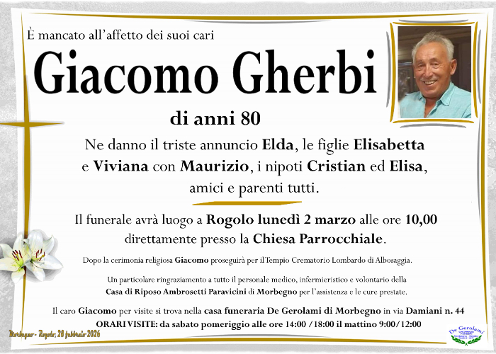 Giacomo Gherbi: Immagine Elenchi