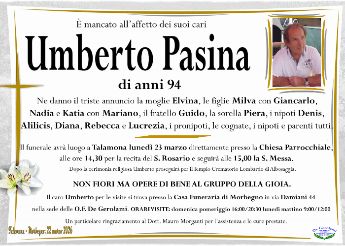 Pasina Umberto: Immagine Elenchi