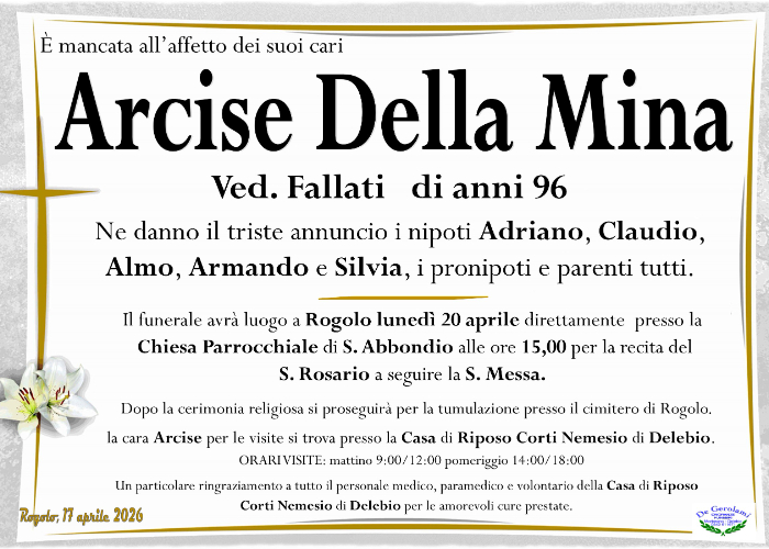 Arcise Della Mina: Immagine Elenchi