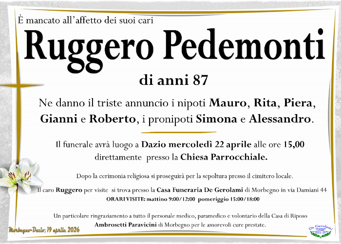 Ruggero Pedemonti: Immagine Elenchi
