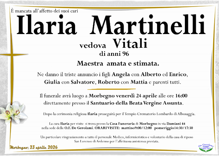 Ilaria Martinelli: Immagine Elenchi